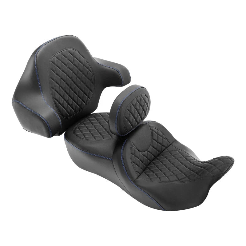 Black Driver & Passenger Seat Backrest for Harley CVO Street Glide (2014-2023)