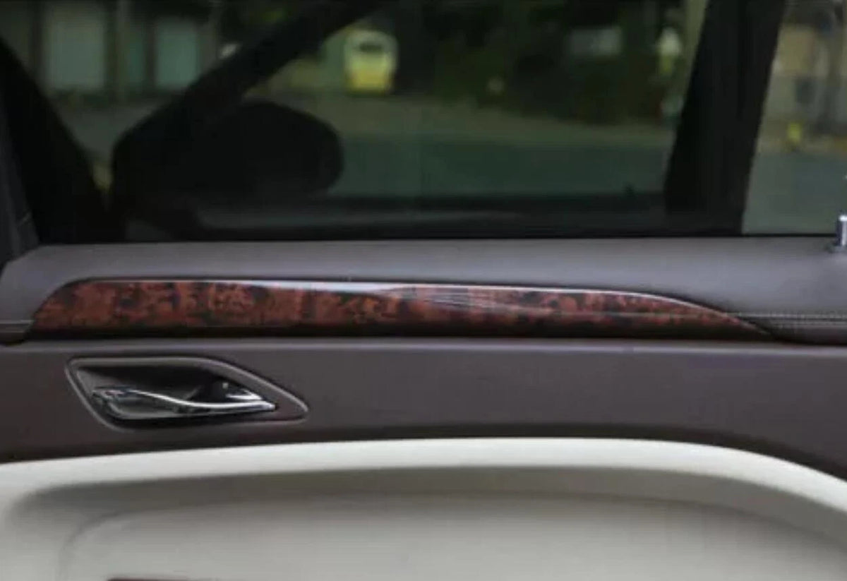 4 x Wood Grain Inner Door Panel Armrest Cover Trim for Cadillac SRX (2010–2016)
