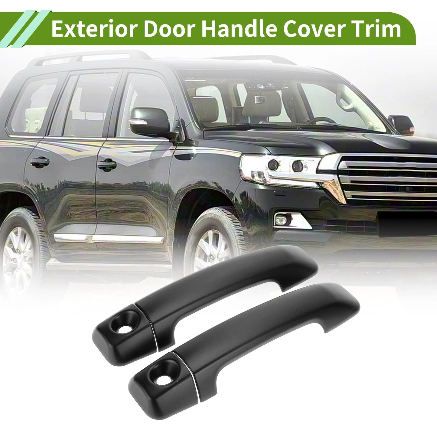 Matte Black Exterior Door Handle Cover Trim  for Toyota FJ Cruiser (07-22)