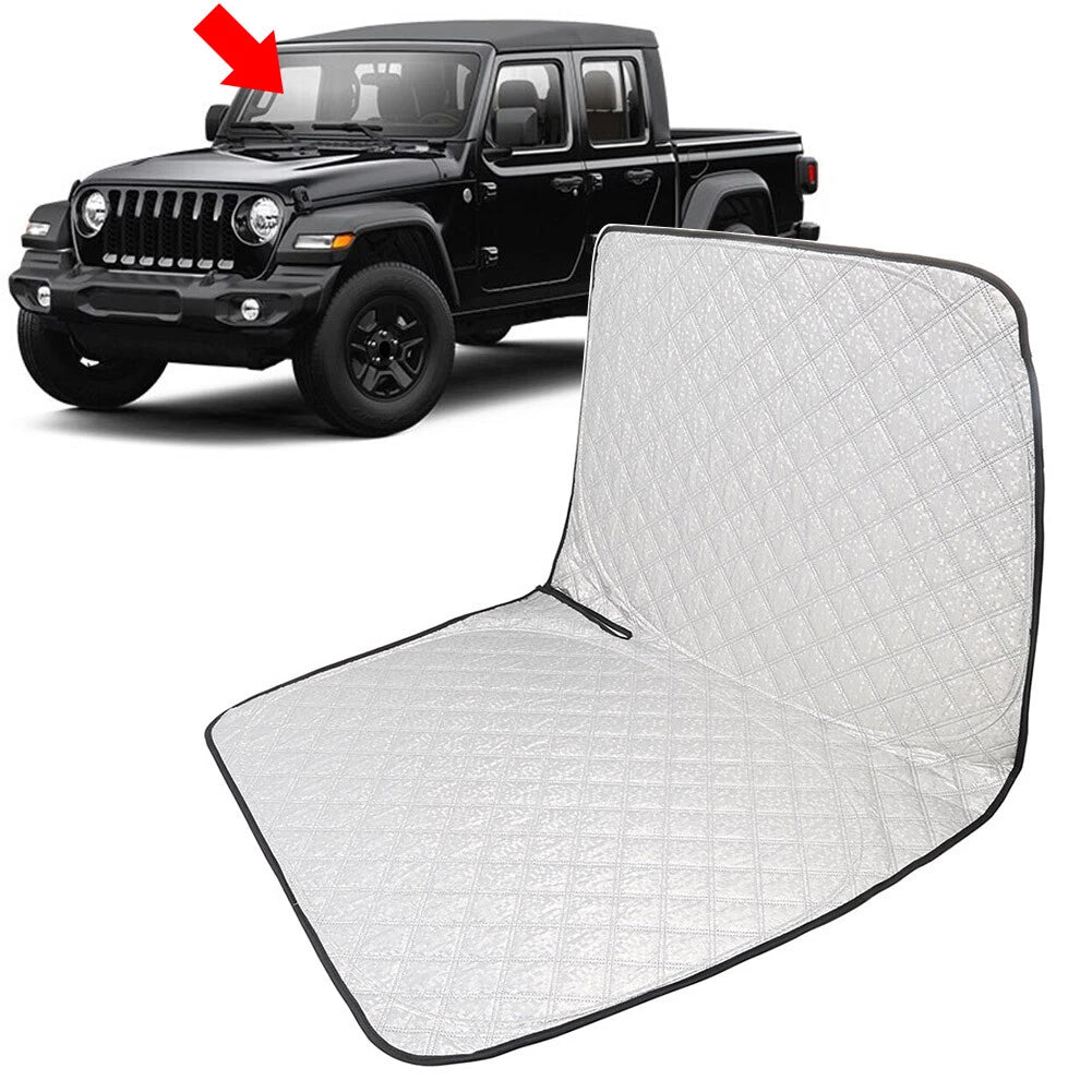 Foldable Windshield Sun Shade for Jeep Wrangler JL, Gladiator (2018-2025)