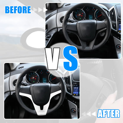 White ABS Steering Wheel Cover for Chevrolet Cruze (2010 - 2015)