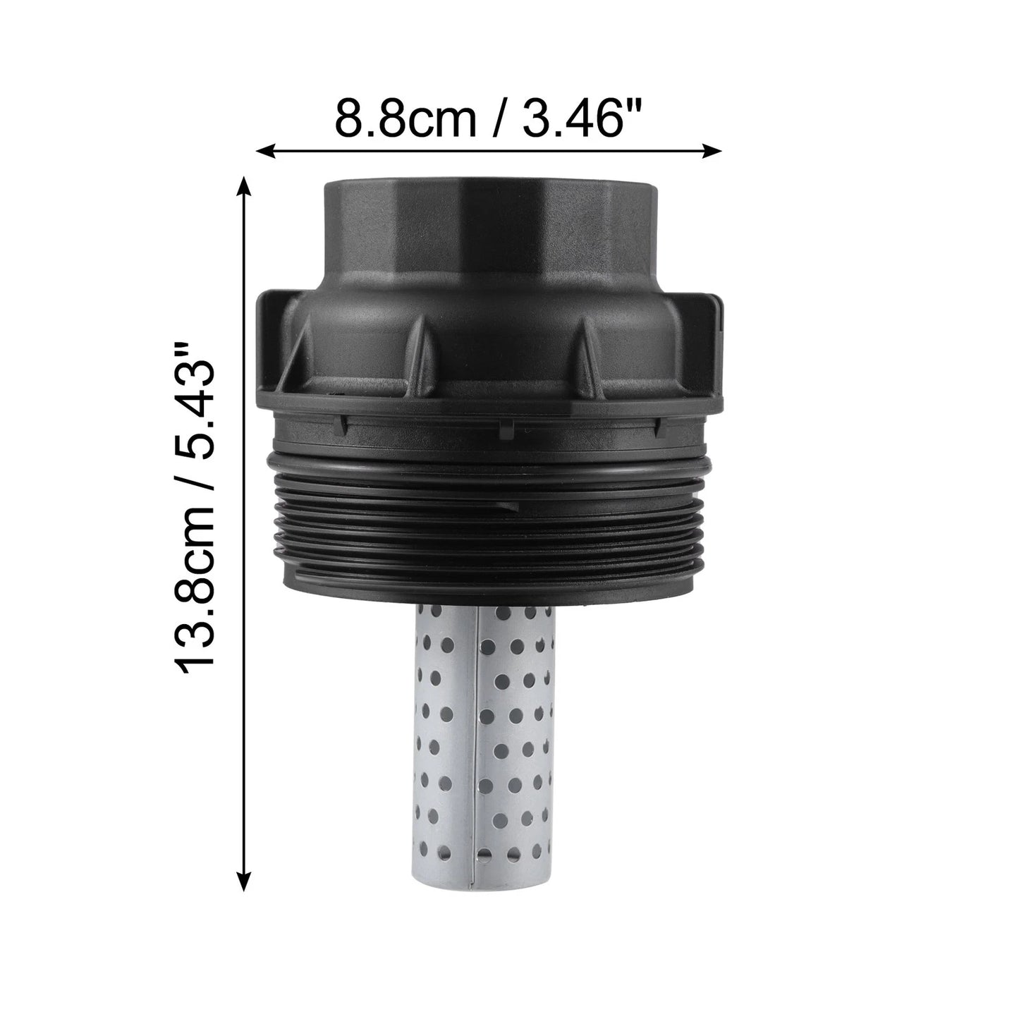 Black Car Oil Engine Filter Housing Cap Cover for Lexus Toyota (2000-2023)