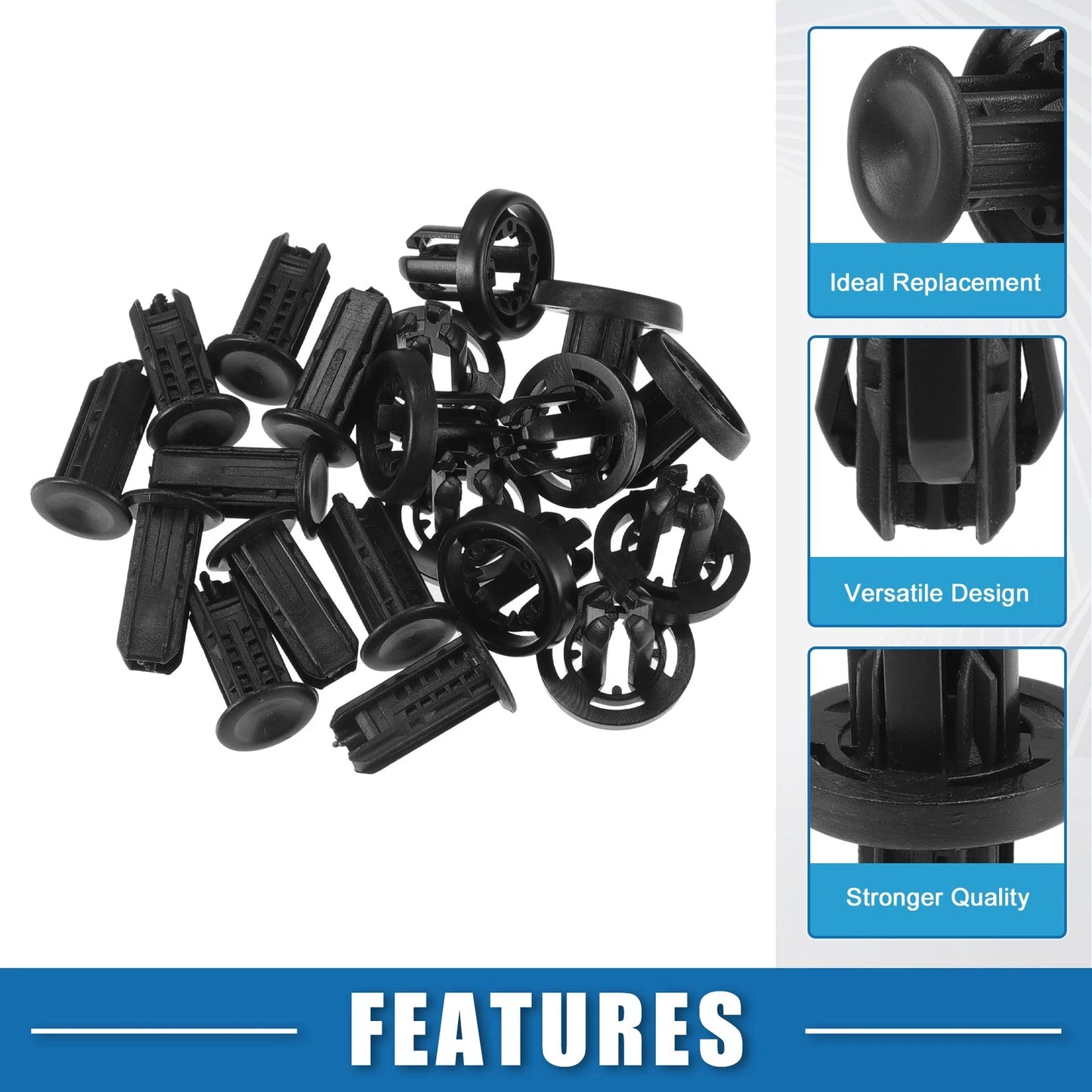 10 x Automotive Bumper Clips for Honda Civic (2013 - 2019)