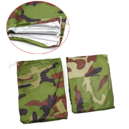 L 190T Motorcycle Cover Camouflage Outdoor Waterproof UV Protector for All Makes