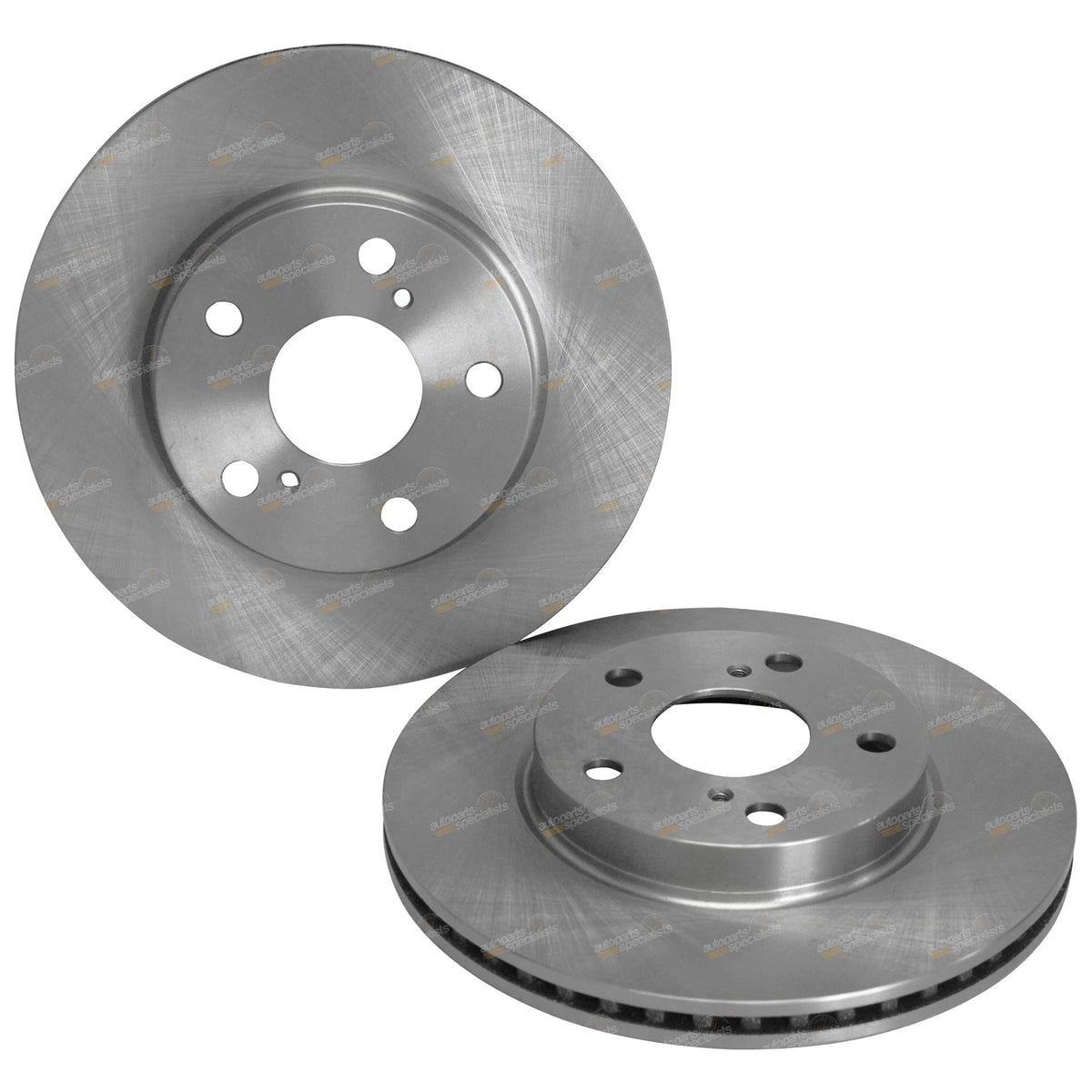 2 x Front Disc Rotors & GCT Brake Pads for Corolla ZRE152/153/182 (2007–2018)