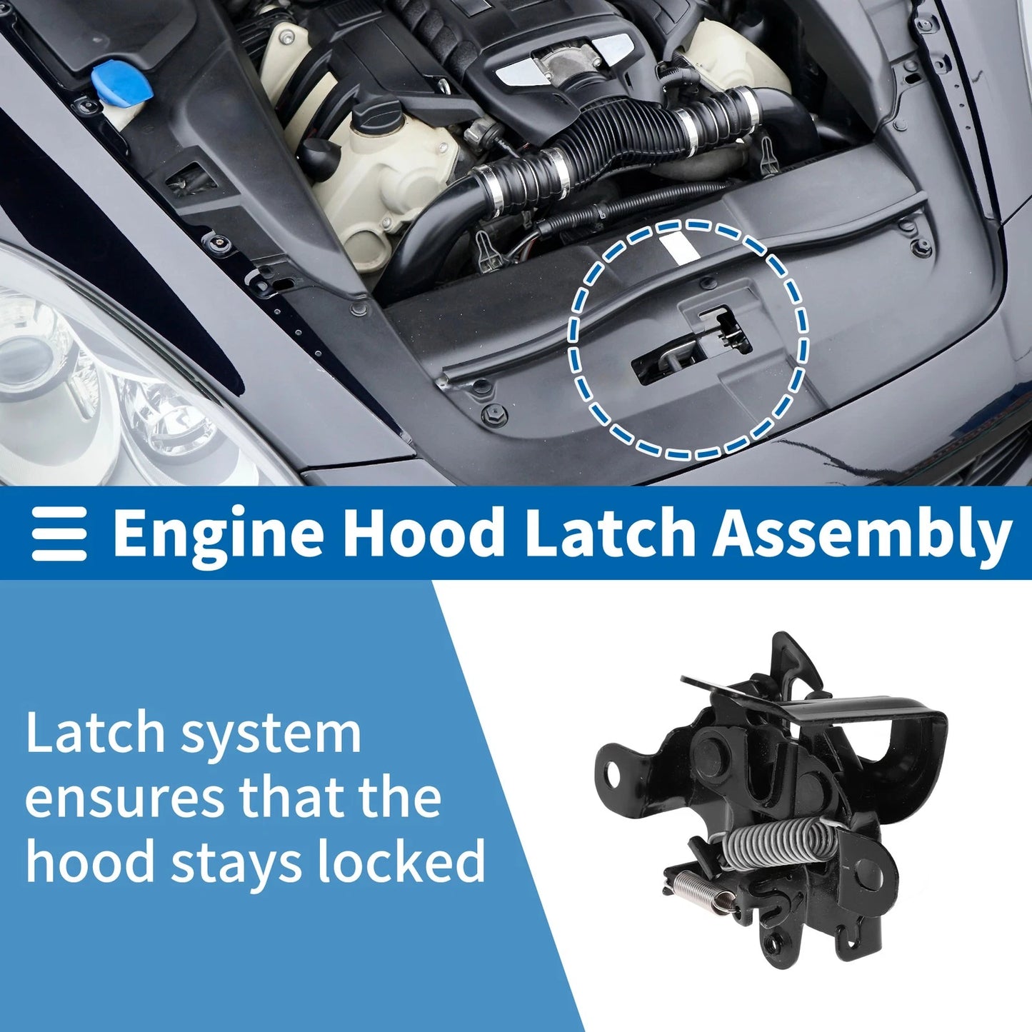 Hood Latch Assembly for Toyota Yaris Sedan (2007-2012) 1 Pc