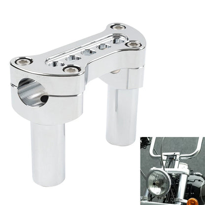 3.5" Handlebar Riser & Top Clamp for Harley Dyna Softail Sportster (2006-2023)