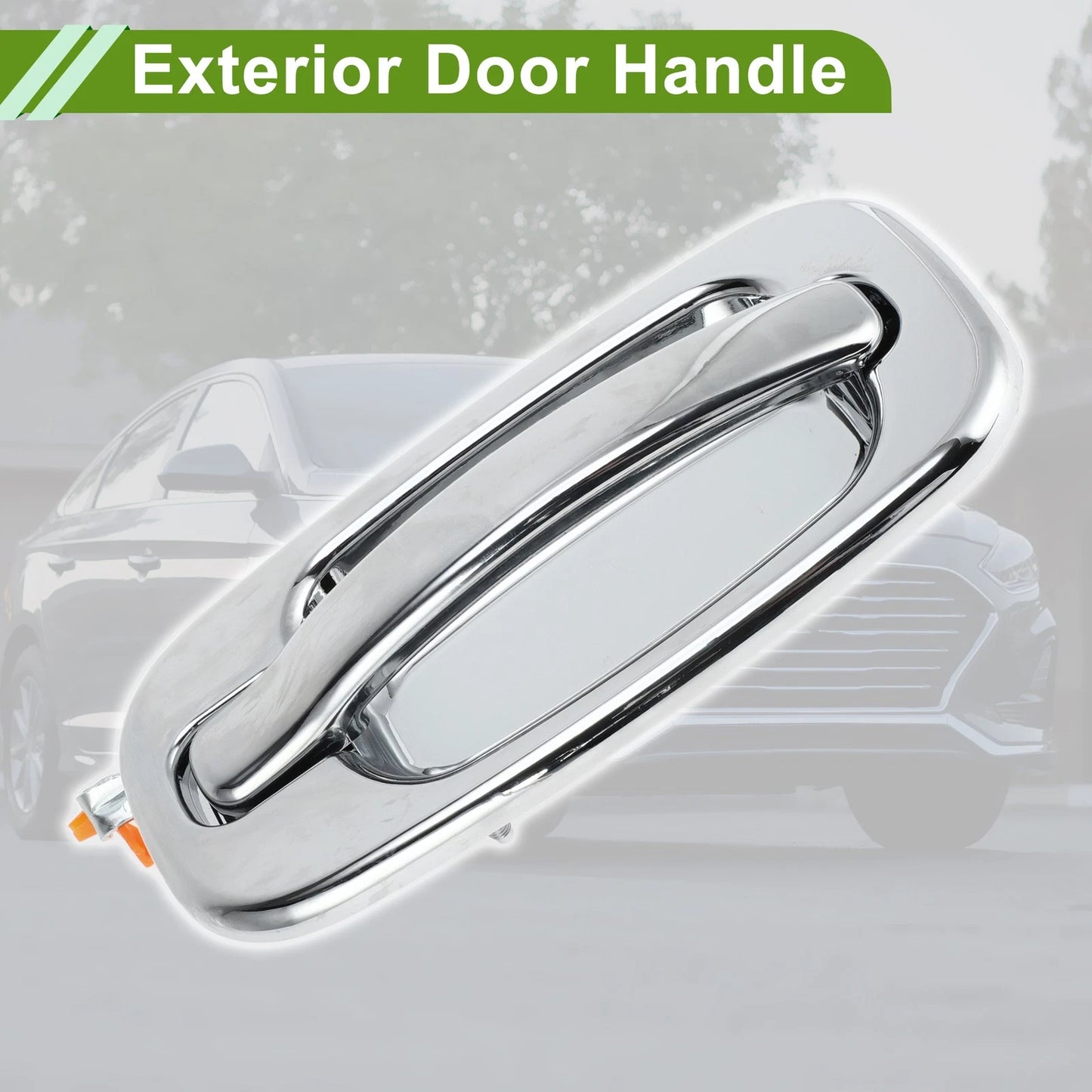 Exterior Door Handle for Chevrolet & GMC Models Silver Tone Rear Right