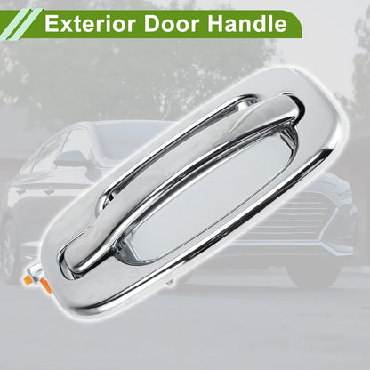 Exterior Door Handle for Chevrolet & GMC Models Silver Tone Rear Right