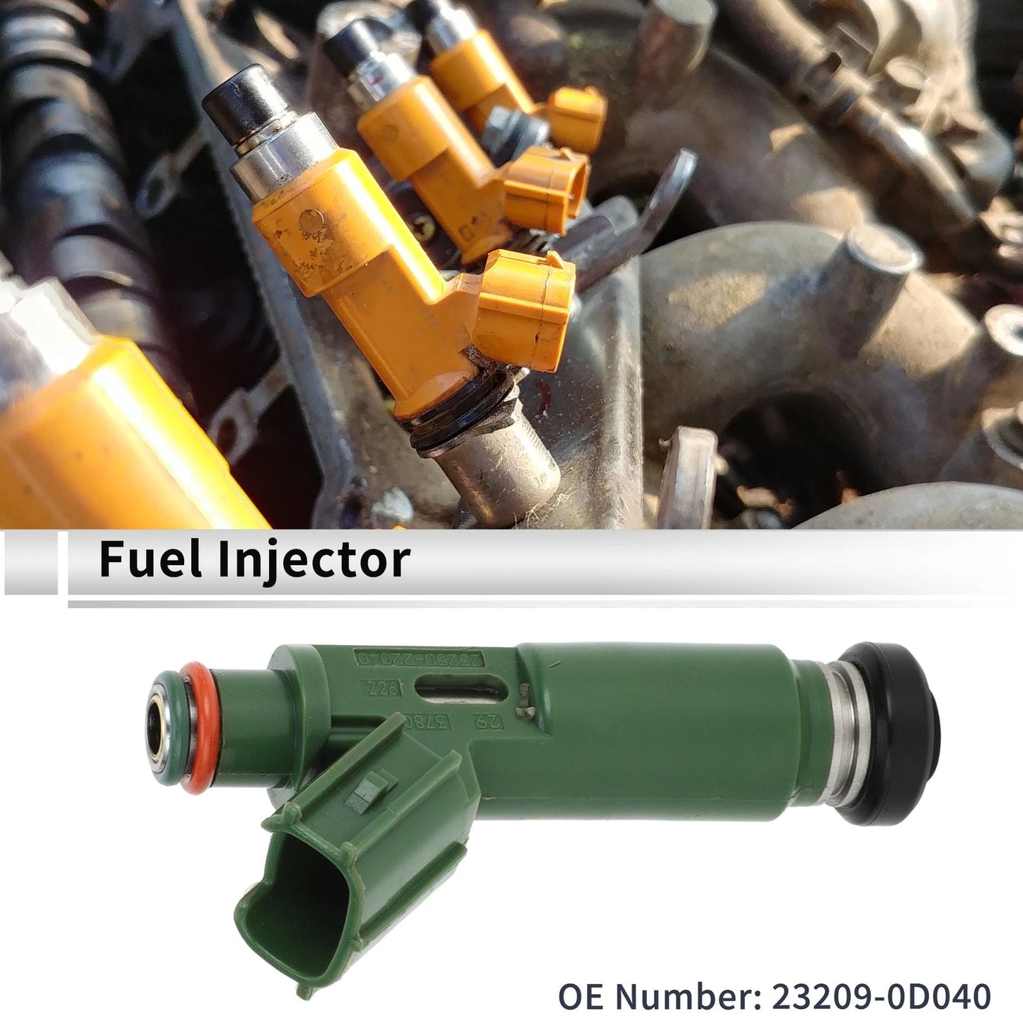 Fuel Injector Green for Toyota Corolla 1.8 (2001–2004)