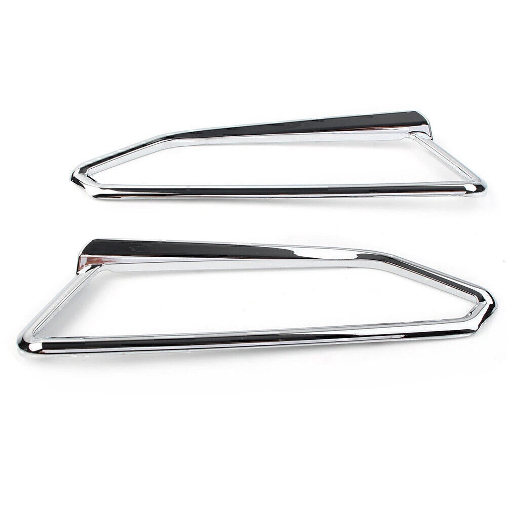 Motor Gloss Chrome Front Light Trim Accents for Honda Goldwing GL1800 (2018-2023)