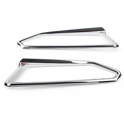 Motor Gloss Chrome Front Light Trim Accents for Honda Goldwing GL1800 (2018-2023)
