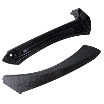 Black Inner & Outer Door Panel Handle Pull Trim Cover for BMW E90 328i (2007-2013)