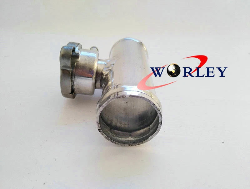 Aluminum 1-1/2" Radiator Coolant Hose Filler Neck & Cap