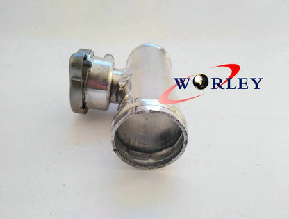 Aluminum 1-1/2" Radiator Coolant Hose Filler Neck & Cap