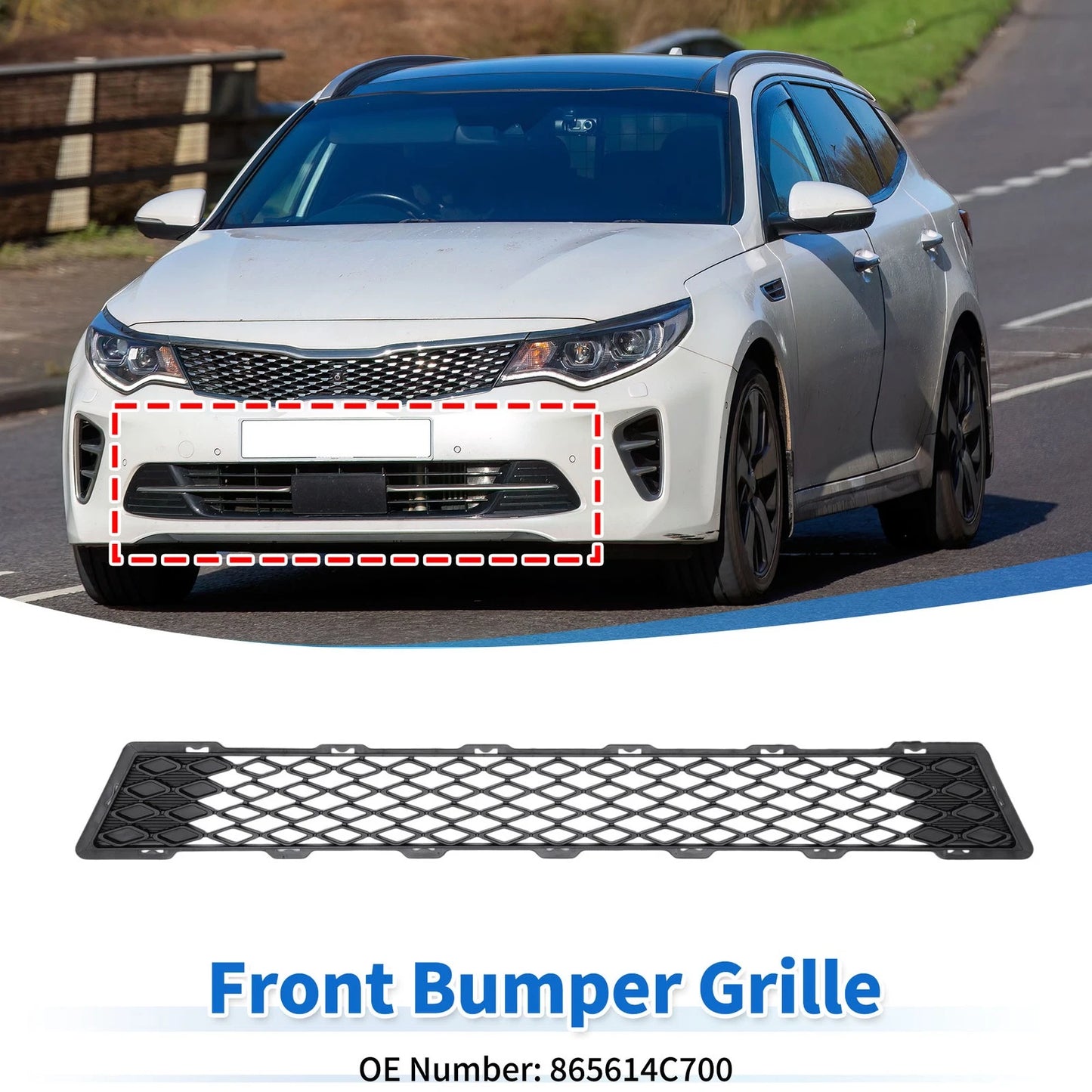 Grille for Kia Optima 2015 (1 Pcs) Front Bumper Cover