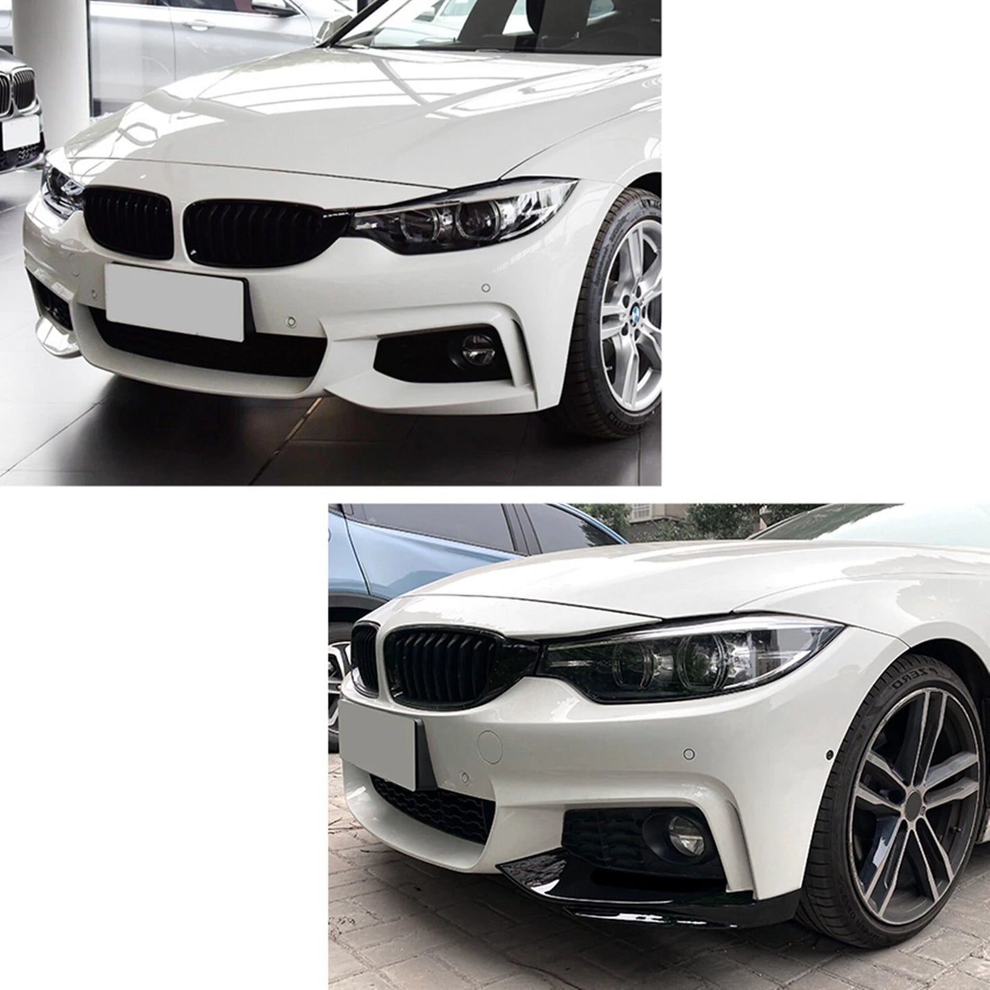 Front Bumper Side Spoiler Cover for BMW 4 Series F32 F33 F36 (2014-2020)