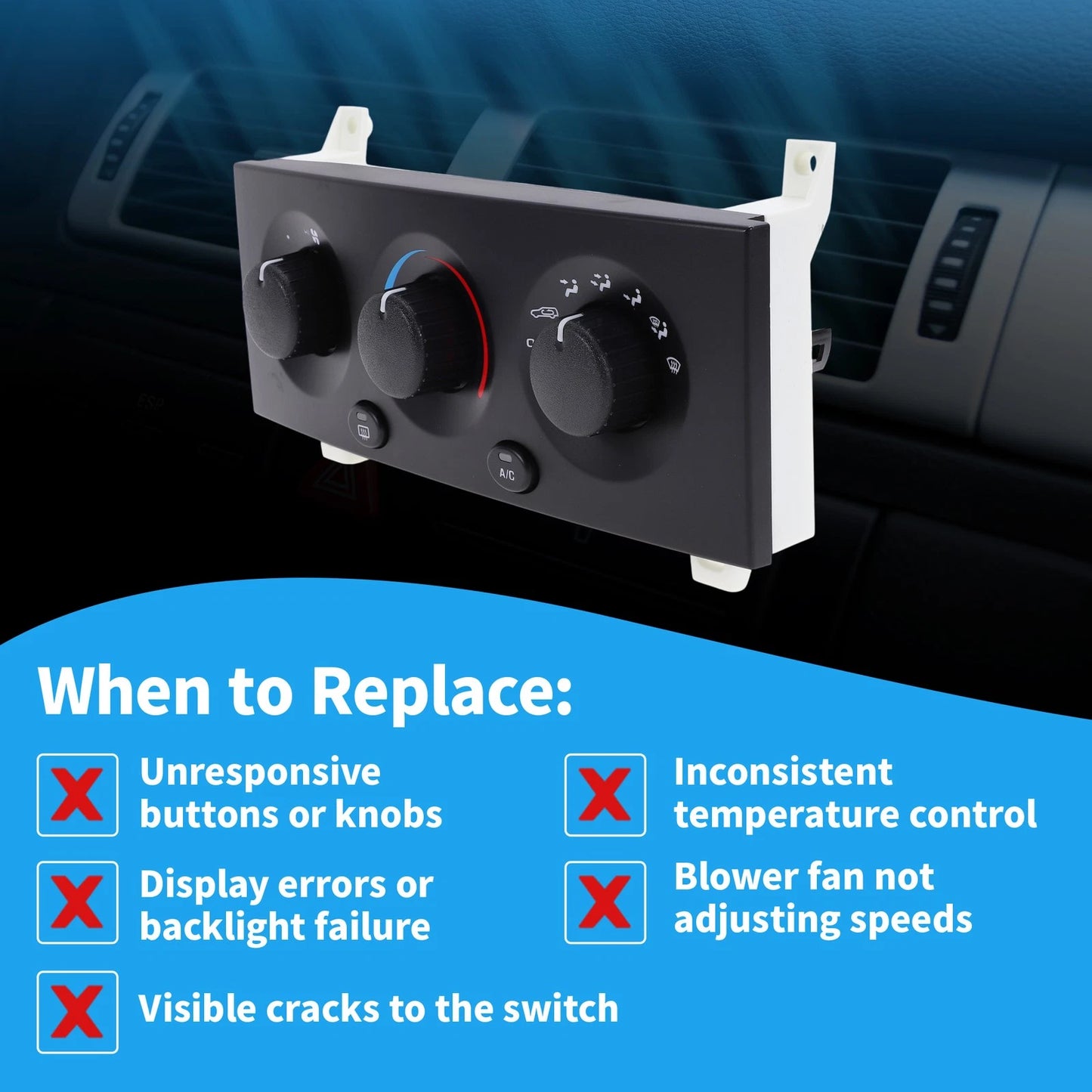 A/C Heater Climate Control Switch Module for Jeep Grand Cherokee (2005-2010)
