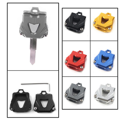 1x Red Key Case Cover for Yamaha R3 R15 R1 R6 MT-07 MT-09 MT-10 FZ6 FZ8 (2015-2023)