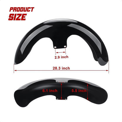 23" Custom Front Fender for Harley Touring Electra Street Glide Road King (2009-2023)