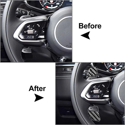 Black Steering Wheel Shift Paddle Extensions for Land Rover Range Rover Jaguar