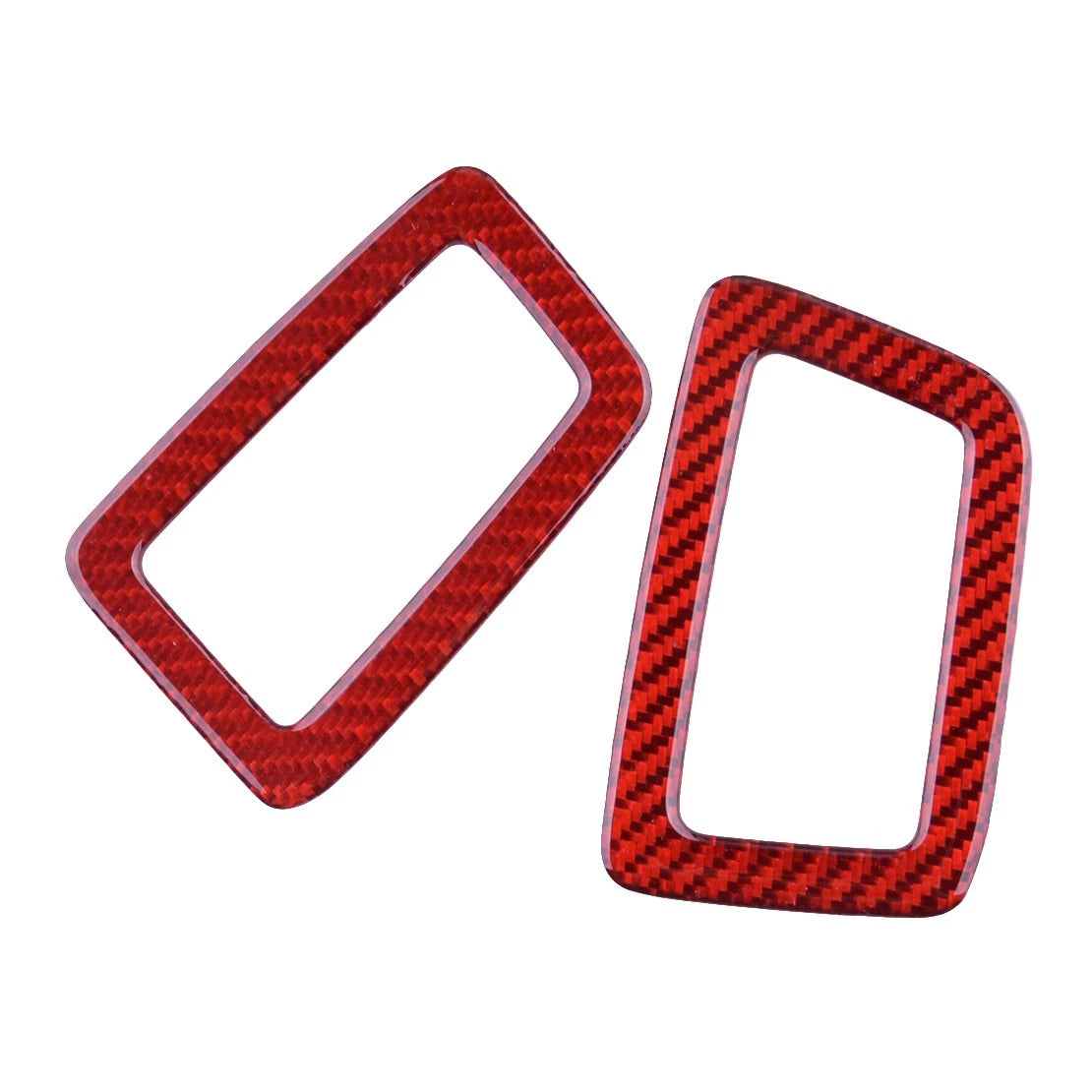 2 x Red Carbon Fiber Dashboard Vent Covers for Honda Accord (2013-2017)
