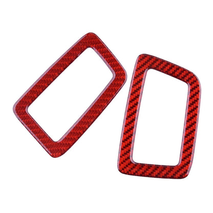 2 x Red Carbon Fiber Dashboard Vent Covers for Honda Accord (2013-2017)