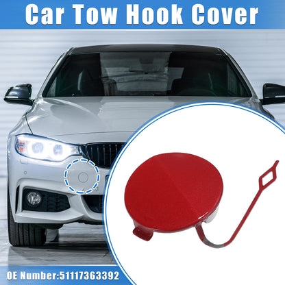 Tow Hook Eye Hole Cover Cap for BMW F32 F33 F41 (2012-2020) - Red Front Right