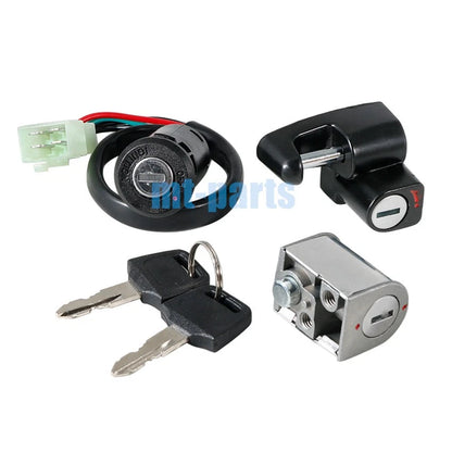 Ignition Switch Key Helmet Steering Lock Set for Honda XL250S XL500S (81-87)