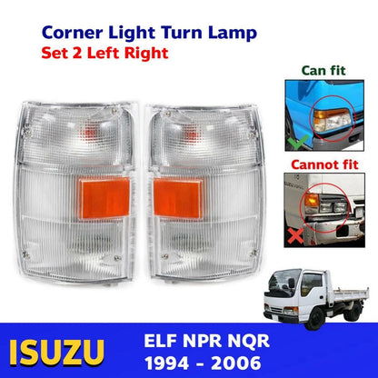 Corner Lights Turn Lamp Pair Fits Isuzu Elf N-Series NPR NQR Truck 1994-06 D06