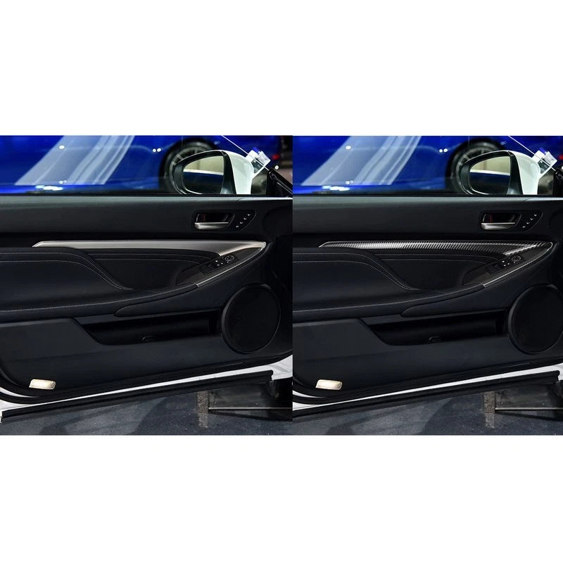 Carbon Fiber Interior Door Panel Cover Trim for Lexus RC350 RC F Sport 2015-2022