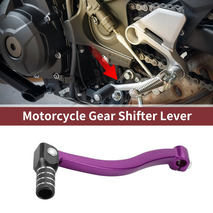 Folding Gear Shifter Lever for Kayo T6 Purple Black Head