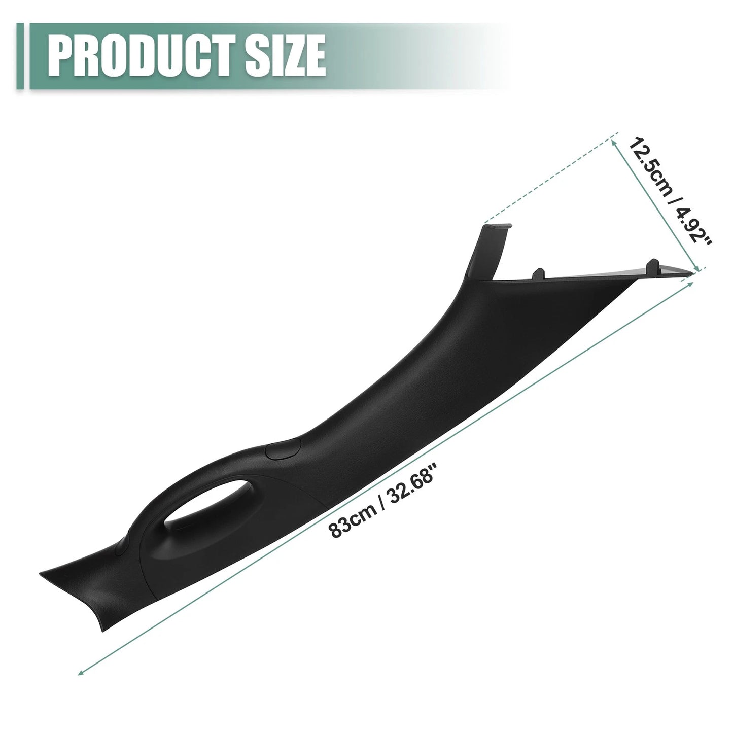 Right Passenger Side Interior Trim Handle for Ford F150 (2006-2008) Black