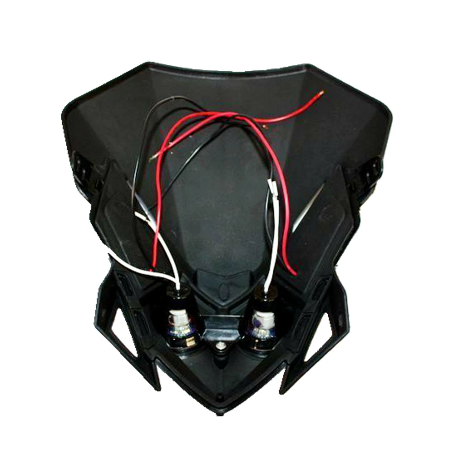 BLACK LED Head Light + Strips for PIT Trail Dirt Motorcycle Motocross Bike