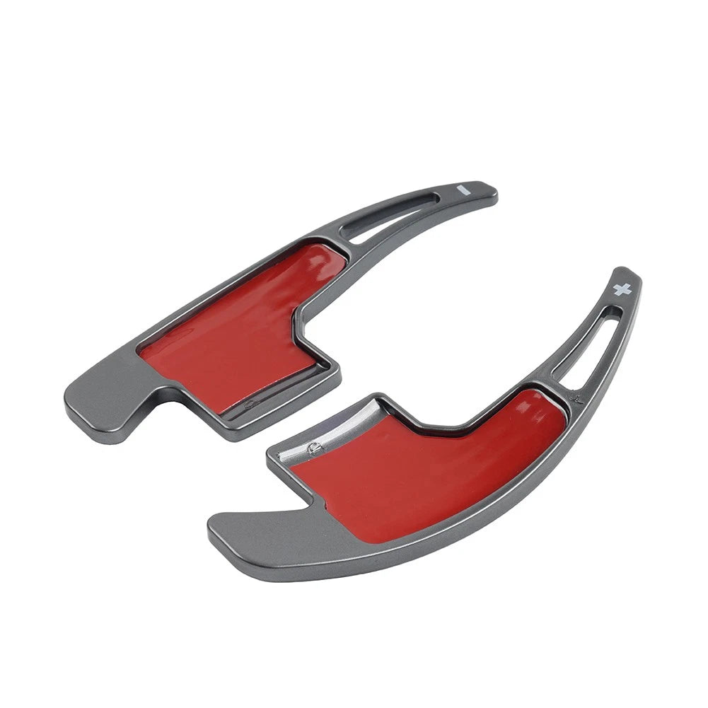 Gray Steering Wheel Shifter Paddle Extensions for Ford Mustang (2015-2023)