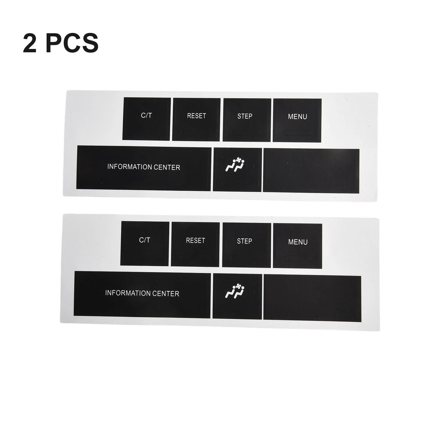 DASH Control Button Sticker in Black Vinyl for CHRYSLER and JEEP