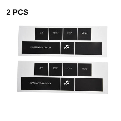 DASH Control Button Sticker in Black Vinyl for CHRYSLER and JEEP