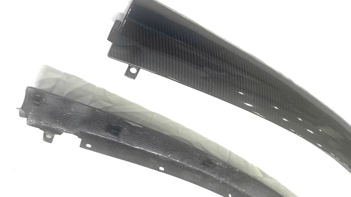 100% Carbon Fiber Replace Top Door A Pillar Panel Trim for Nissan 350Z 2003-2008
