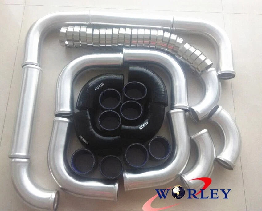 2" 51mm Universal Aluminum Intercooler Turbo Piping Black