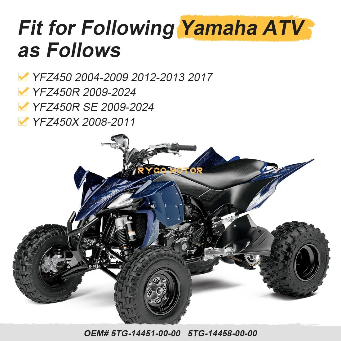Air Filter Cleaner Adapter Airbox Mounting for Yamaha YFZ450R SE (2009–2024)
