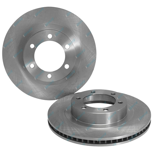 2 Front Disc Brake Rotors for Toyota Hilux GGN25 V6 4.0L 1GR 2005-2015