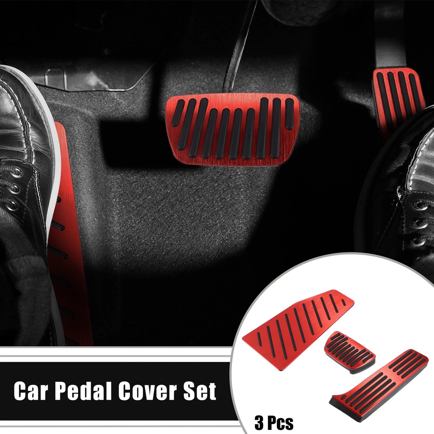 Gas Brake Footrest Pedal Cover for Toyota RAV4 (2019–2023)