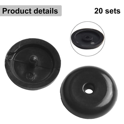 Buckle Stopper Seat Belt Button Pack 20 Pairs for Car