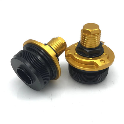 2 x Front Shock Adjuster Screws for YAMAHA R15 V3 (2017-2021) - Gold