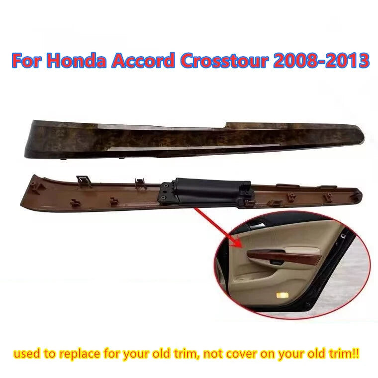 Wood Armrest Door Panel Cover Trim for Honda Accord Crosstour (2008–2013)