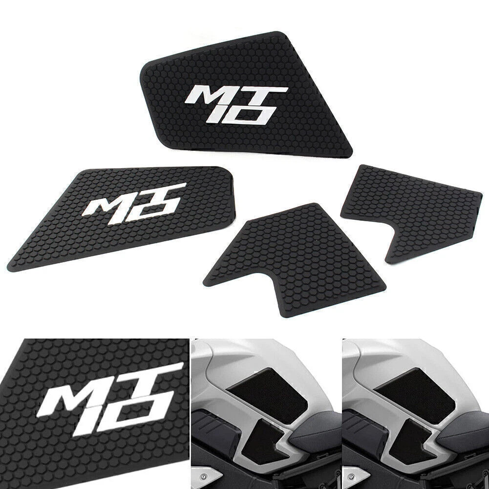 Black Anti-Slip Traction Tank Pad for Yamaha MT10 (2016-2019)