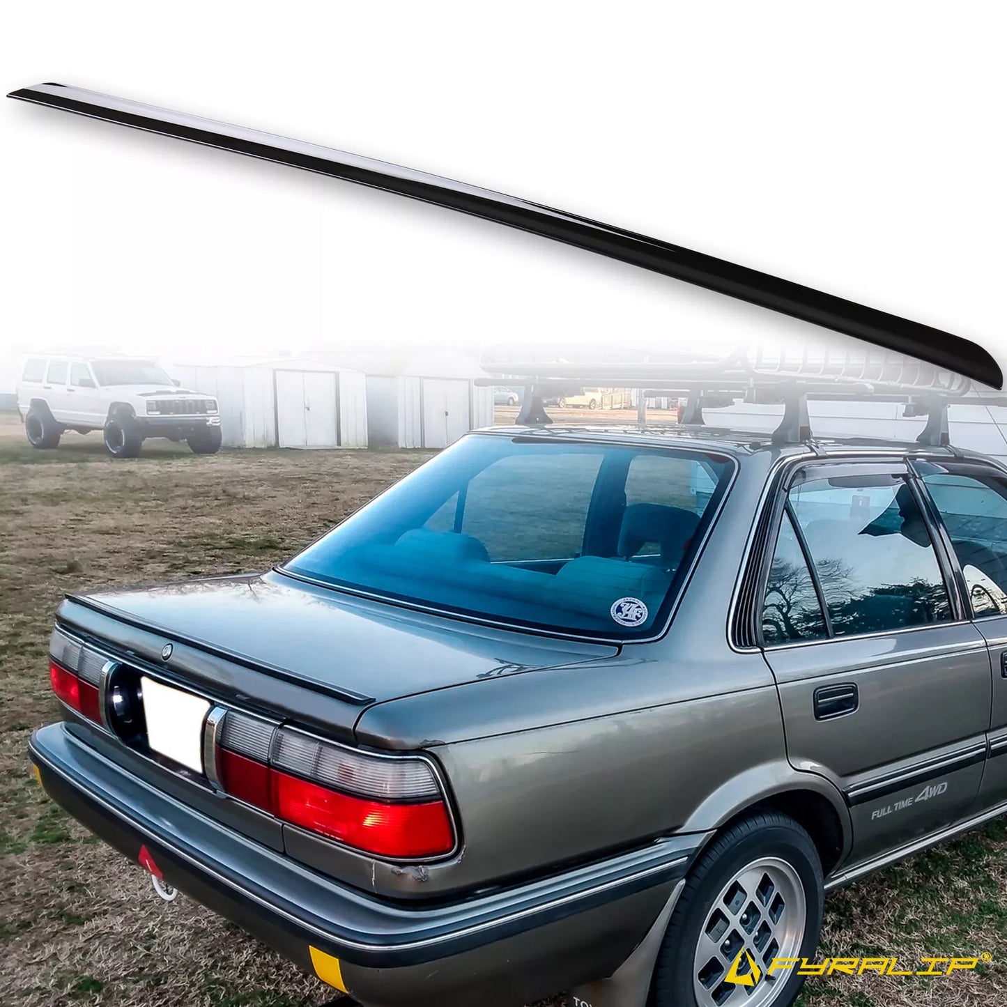 204 Black Boot Lip Spoiler for Toyota Corolla E90 (2006-2013)