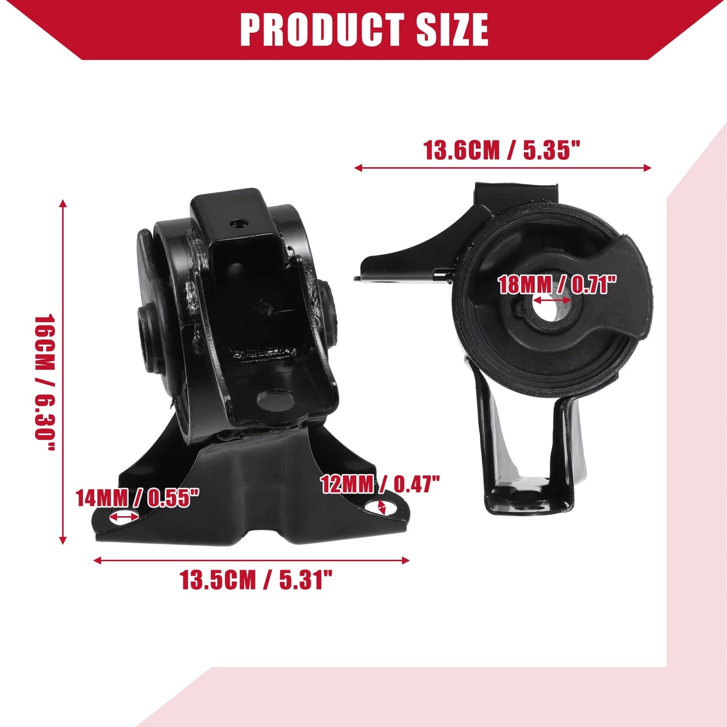 Front Right Engine Motor Mount for Honda Pilot 3.5L 4WD (2010-2015)
