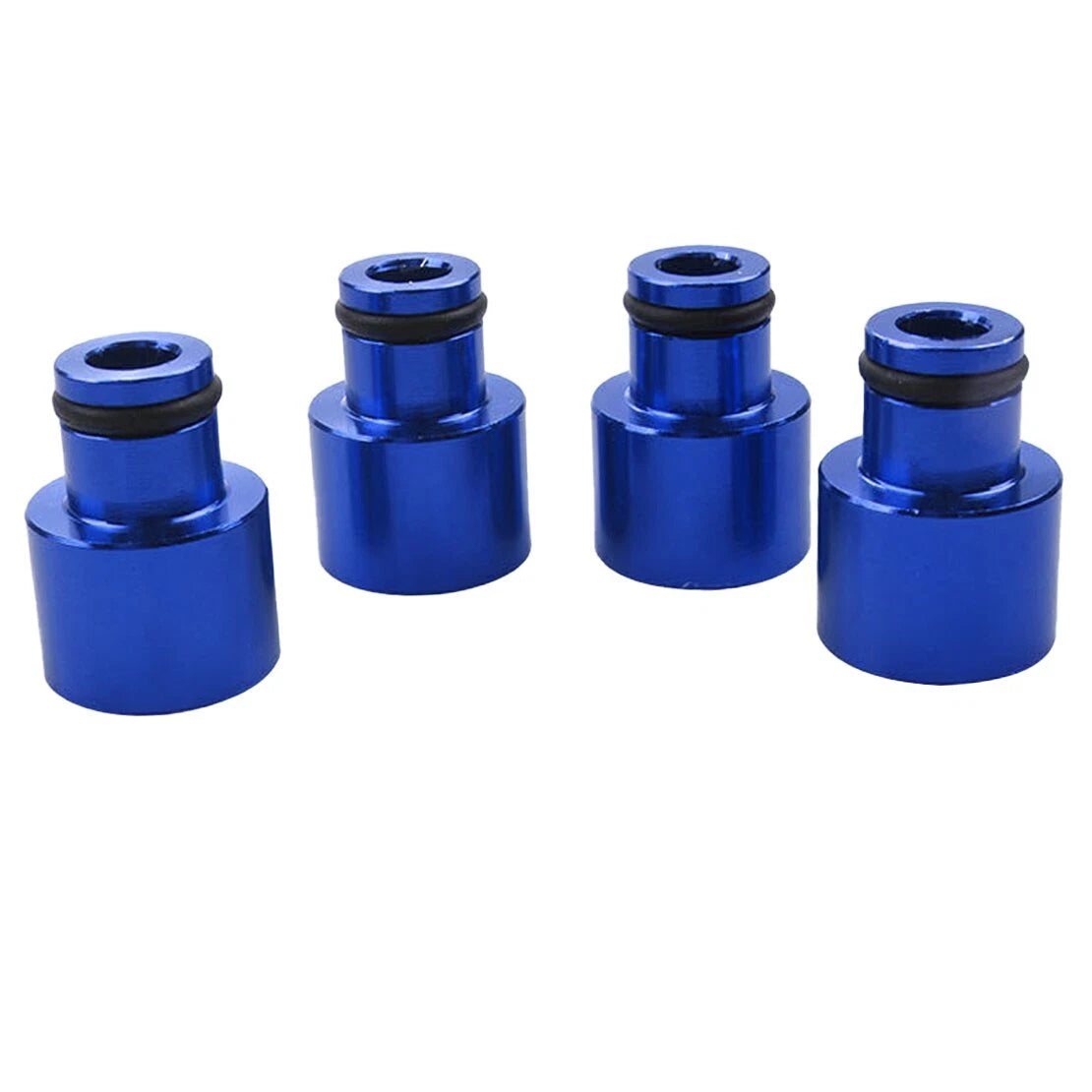 4 x Blue Engine Fuel Injector Adapters for Honda Civic, Acura B16 (1996-2000)