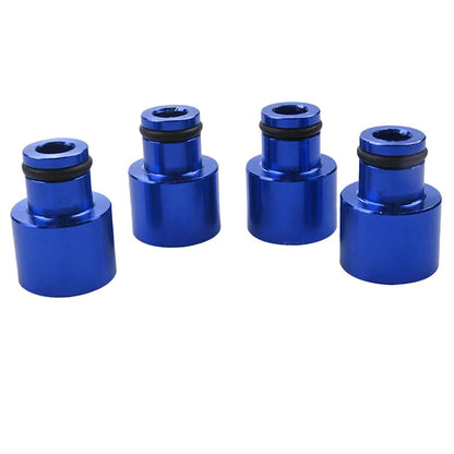 4 x Blue Engine Fuel Injector Adapters for Honda Civic, Acura B16 (1996-2000)